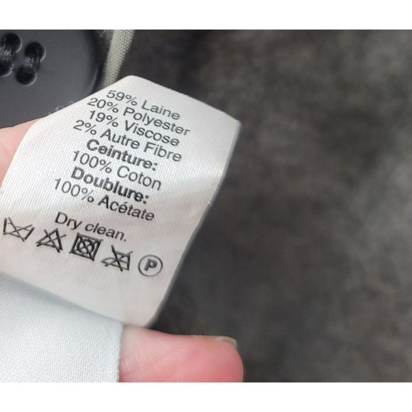 Madewell Gray Wool Blazer Button Womens XXS Viscose Stretch - Picture 6 of 7